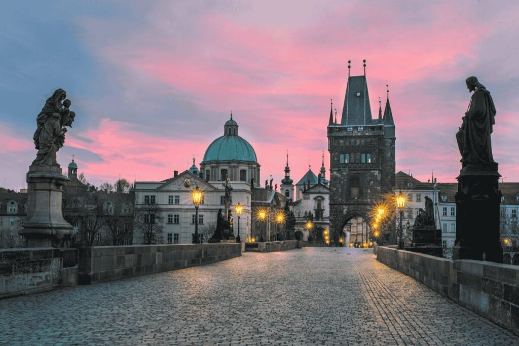 Charles Bridge at Sunset