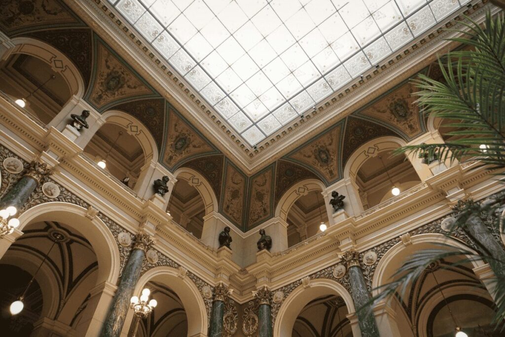 Interior of the National Museum on Wenceslas Square Prague